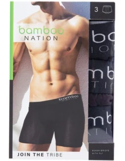 3 Pack Anti Chafe Jocks Underwear In Black -Myer Clothing Shop 970415560 6 720x928