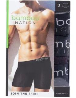 Anti Chafe Boxer Briefs 3 Pack In Black -Myer Clothing Shop 970415740 6 720x928
