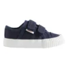Mini Canvas Double Tab Sneaker In Navy