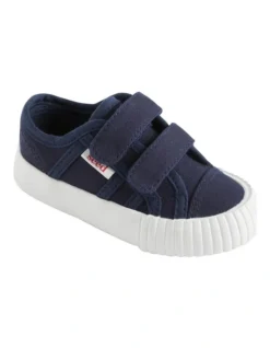 Mini Canvas Double Tab Sneaker In Navy -Myer Clothing Shop 970418080 970416820 3 720x928