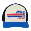 AMERICAN NEEDLE Chicago Race Sinclair Trucker Cap In Blue/Ivory