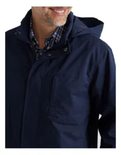 Sea Suede Coat In Blue 9 Sea Suede Coat In Blue -Myer Clothing Shop 970806070 4 720x928