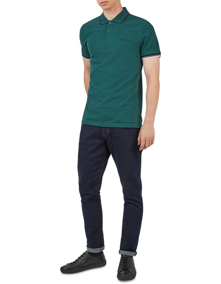 Ben Sherman Signature Polo In Green 2 Ben Sherman Signature Polo In Green - Image 2