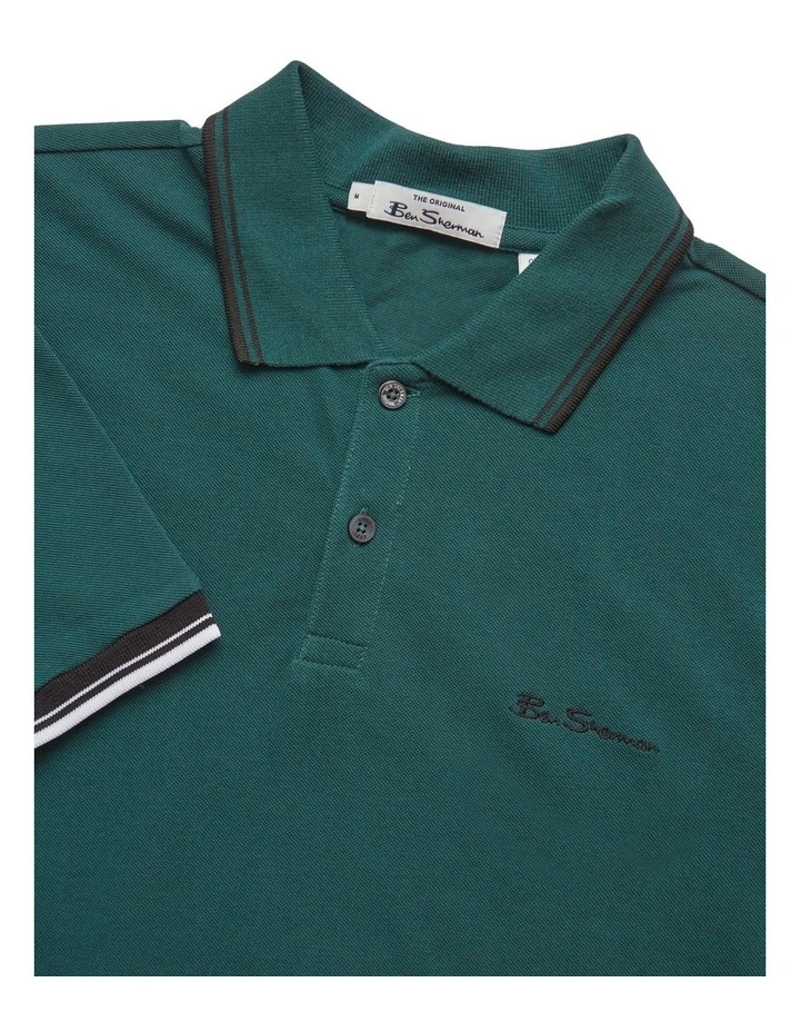 Ben Sherman Signature Polo In Green 5 Ben Sherman Signature Polo In Green - Image 5