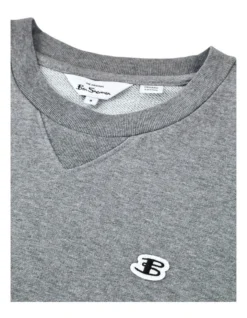 Ben Sherman B Logo Crew Sweat Top In Grey 8 Ben Sherman B Logo Crew Sweat Top In Grey -Myer Clothing Shop 970977070 4 720x928