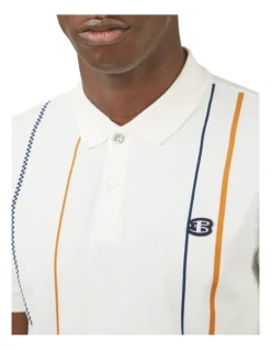 Ben Sherman Vertical Stripe Polo Snow White 8 Ben Sherman Vertical Stripe Polo Snow White -Myer Clothing Shop 970977250 4 720x928