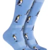 Penguin Bamboo Comfort Crew Socks In Blue