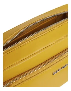 Calvin Klein Faux Leather Camera Crossbody In Gold -Myer Clothing Shop 973887220 3 720x928