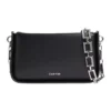 Calvin Klein Faux Leather Crossbody Bag In Black