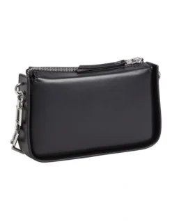 Calvin Klein Faux Leather Crossbody Bag In Black -Myer Clothing Shop 973887400 3 720x928
