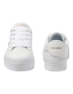 Lacoste Ziane Platform Leather Sneaker In White -Myer Clothing Shop 973933750 5 720x928