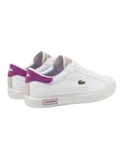 Lacoste Powercourt Leather Sneaker In White -Myer Clothing Shop 973934650 3 720x928