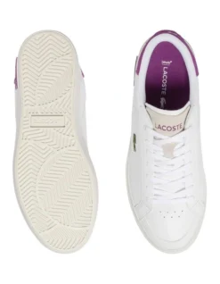 Lacoste Powercourt Leather Sneaker In White -Myer Clothing Shop 973934650 4 720x928