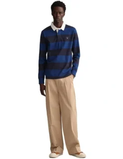 Gant Barstripe Heavy Rugger In Deep Blue -Myer Clothing Shop 974189620 4 720x928
