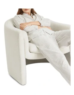 Cotton Sleep Shirt In Olive Stripe -Myer Clothing Shop 974263510 974261260 5 720x928