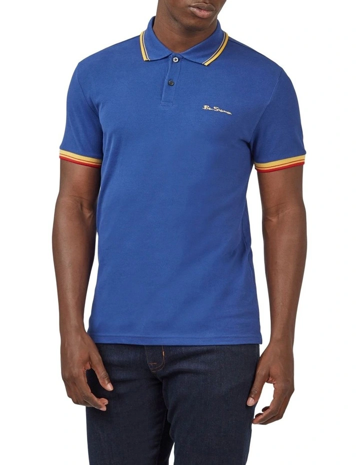 Ben Sherman Signature Polo In Blue 1 Ben Sherman Signature Polo In Blue