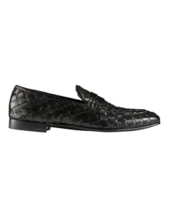 Giovanni Leather Loafers In Black