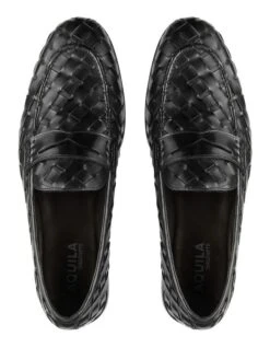 Giovanni Leather Loafers In Black -Myer Clothing Shop 974365930 3 720x928
