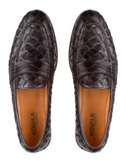 Giovanni Leather Loafers In Brown -Myer Clothing Shop 974366020 3 720x928
