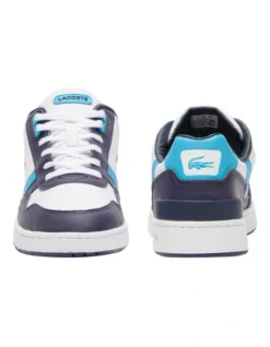 Lacoste T-Clip Leather Sneaker In White/Navy 11 Lacoste T-Clip Leather Sneaker In White/Navy -Myer Clothing Shop 974581480 5 720x928