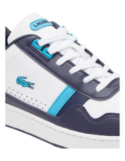 Lacoste T-Clip Leather Sneaker In White/Navy 13 Lacoste T-Clip Leather Sneaker In White/Navy -Myer Clothing Shop 974581480 7 720x928