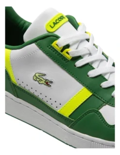 Lacoste T-clip Sneakers In White/Green -Myer Clothing Shop 974581570 6 720x928