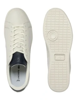 Lacoste Carnaby Pro Luxe Sneakers In White/Navy -Myer Clothing Shop 974582110 4 720x928