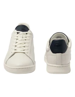 Lacoste Carnaby Pro Luxe Sneakers In White/Navy -Myer Clothing Shop 974582110 5 720x928