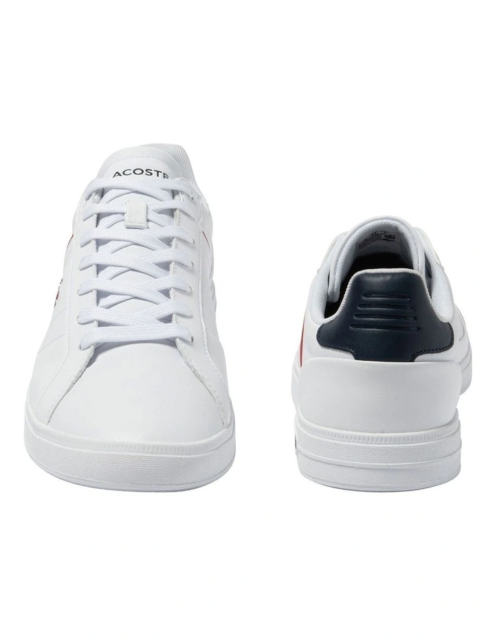 Lacoste Europa Pro Tri Sneakers In White/Navy 5 Lacoste Europa Pro Tri Sneakers In White/Navy - Image 5