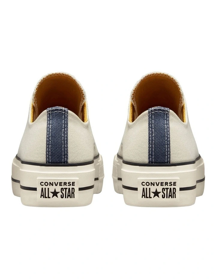 Converse Chuck Taylor All Star Lift Demin Low Top In White 5 Converse Chuck Taylor All Star Lift Demin Low Top In White - Image 5