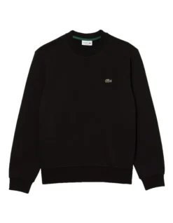 Lacoste Essential Non Brushed Crew Sweat Top In Black -Myer Clothing Shop 974869390 6 720x928