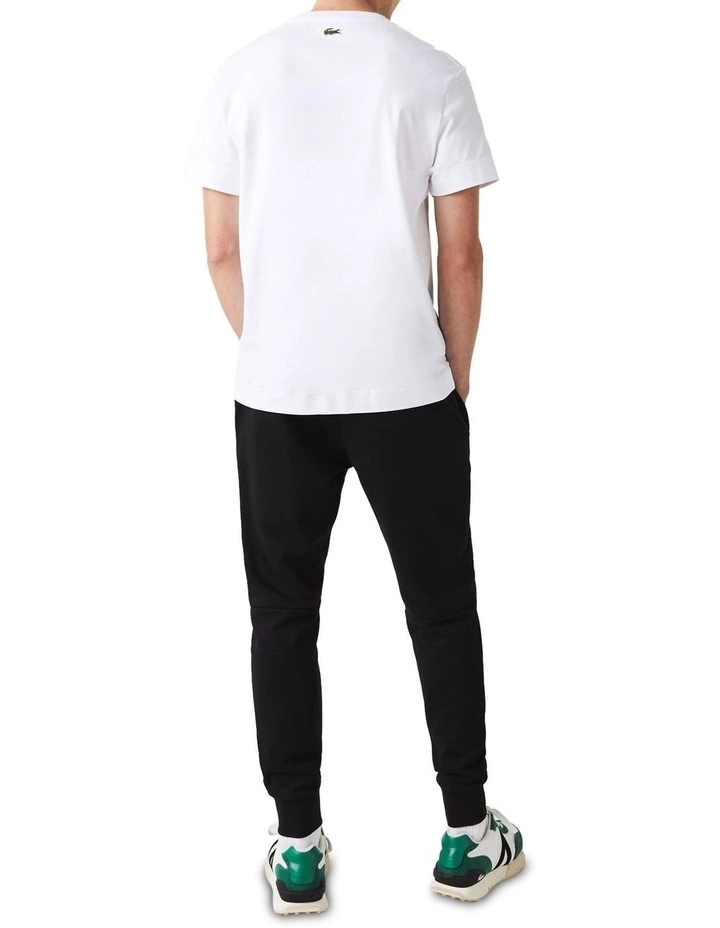 Lacoste Essentials Non Brushed Trackpant In Black 2 Lacoste Essentials Non Brushed Trackpant In Black - Image 2