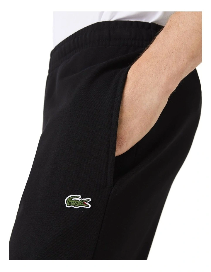 Lacoste Essentials Non Brushed Trackpant In Black 6 Lacoste Essentials Non Brushed Trackpant In Black - Image 6