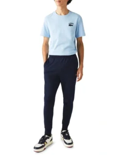Lacoste Essentials Non Brushed Trackpant In Blue