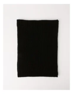 Cozys Rib Knit Winter Scarf In Black -Myer Clothing Shop 974980720 974981080 5 720x928