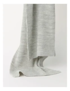 Cozys Rib Knit Winter Scarf In Grey -Myer Clothing Shop 974980720 974981170 3 720x928