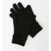 Cozys Rib Knit Gloves In Black