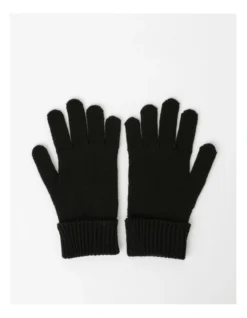 Cozys Rib Knit Gloves In Black -Myer Clothing Shop 974980810 974981350 3 720x928