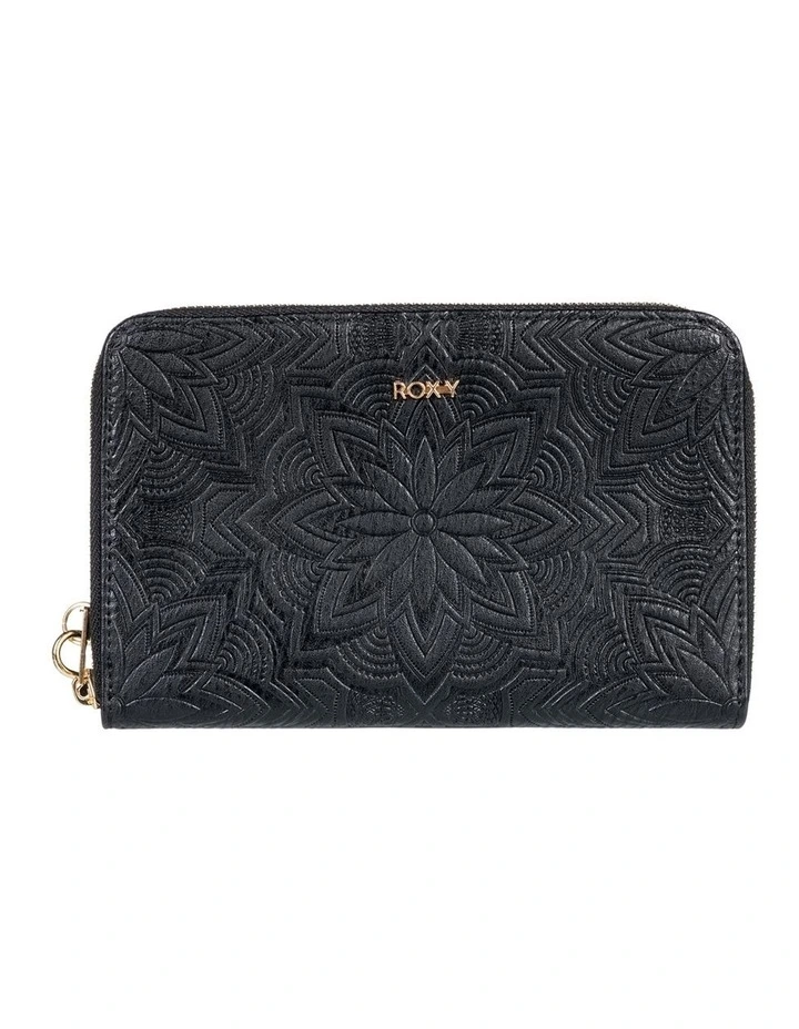 Roxy Back In Brooklyn All Around Zipper Wallet In Black 1 Roxy Back In Brooklyn All Around Zipper Wallet In Black
