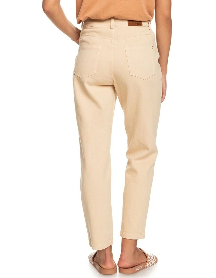 Roxy Every Place Straight Fit Jeans In Beige 2 Roxy Every Place Straight Fit Jeans In Beige - Image 2