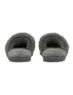 Puma Fluff Slippers In Grey 6 Puma Fluff Slippers In Grey -Myer Clothing Shop 975225790 3 720x928