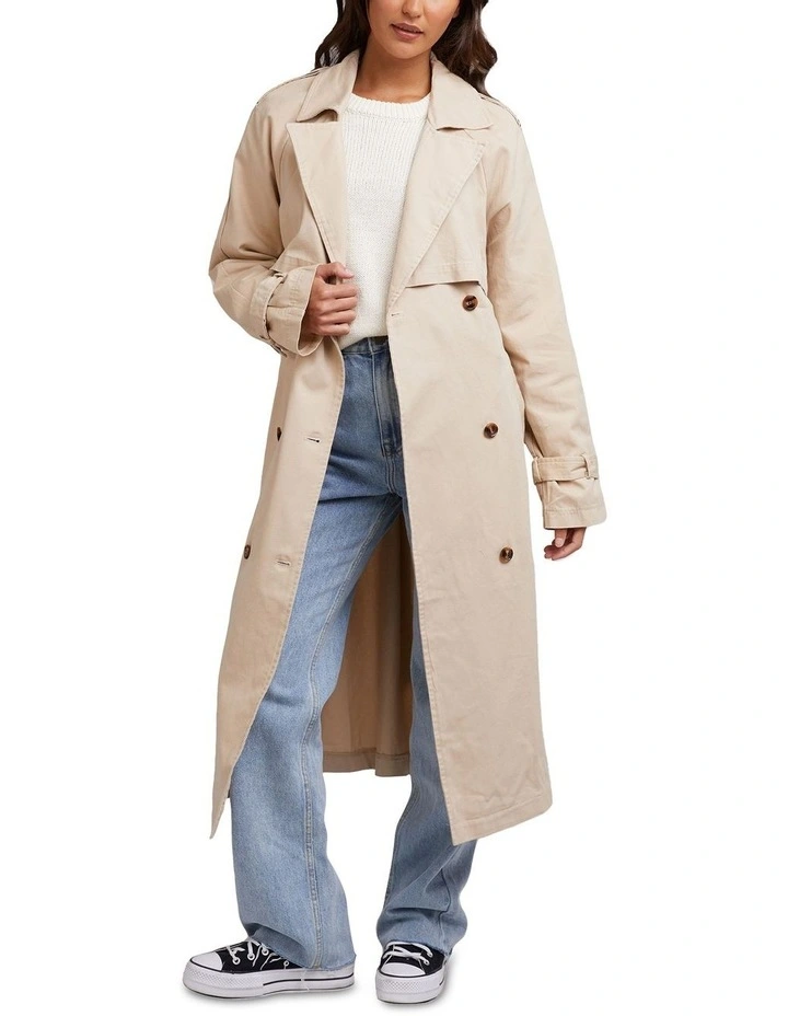 Emerson Trench Coat In Brown 1 Emerson Trench Coat In Brown