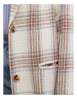 Phillipa Check Coat In Multi -Myer Clothing Shop 975307150 3 720x928