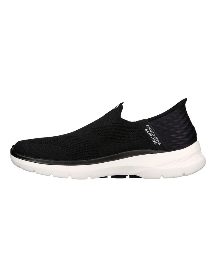 Skechers Go Walk 6 Easy On Sneaker In Black 2 Skechers Go Walk 6 Easy On Sneaker In Black - Image 2