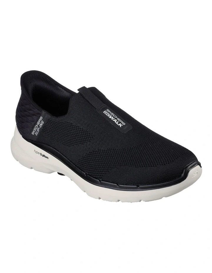 Skechers Go Walk 6 Easy On Sneaker In Black 3 Skechers Go Walk 6 Easy On Sneaker In Black - Image 3