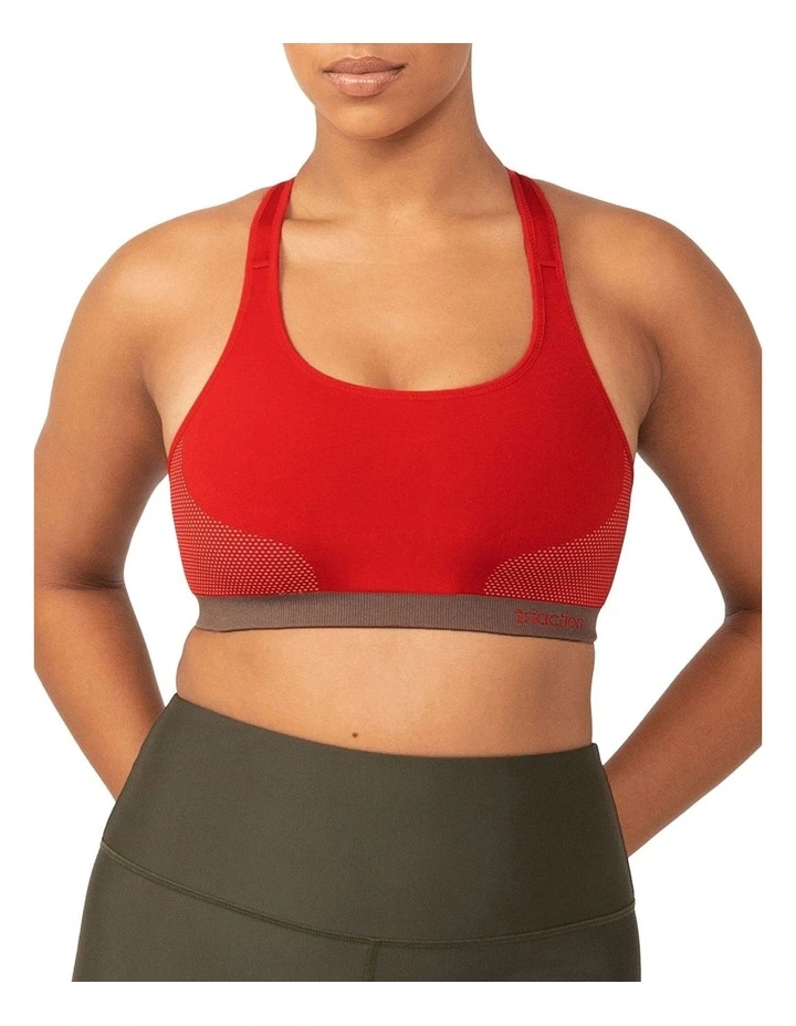 Triumph Triaction Seamfree Wirefree Sports Crop Bra In Red 1 Triumph Triaction Seamfree Wirefree Sports Crop Bra In Red