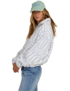 Billabong Your Smile Half Zip Crew In Blue -Myer Clothing Shop 975662110 3 720x928