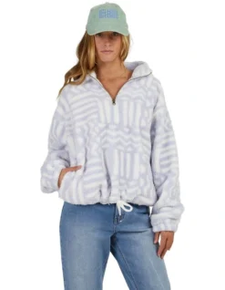 Billabong Your Smile Half Zip Crew In Blue -Myer Clothing Shop 975662110 4 720x928