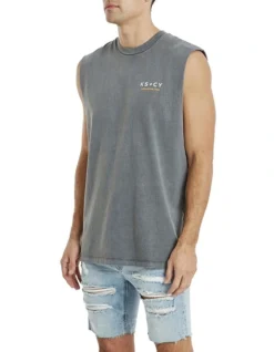Hurricane Relaxed Muscle Tee In Grey 5 Hurricane Relaxed Muscle Tee In Grey -Myer Clothing Shop 975916270 3 720x928