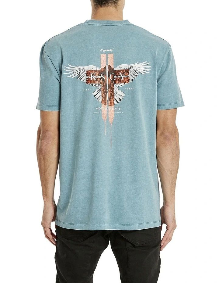 Canyon Relaxed Tee In Blue 1 Canyon Relaxed Tee In Blue